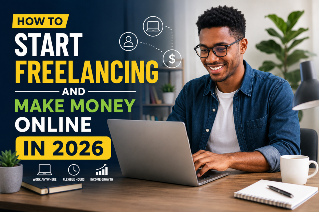 Make Money Online 2026 freelancing guide for beginners working online from home