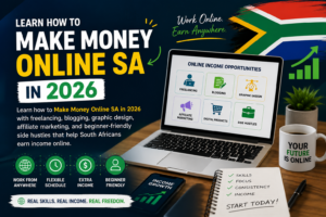 Make Money Online SA in 2026 with freelancing blogging and side hustles